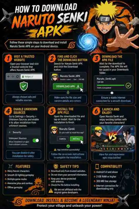 How to download Naruto Senki APK latest version for Android devices